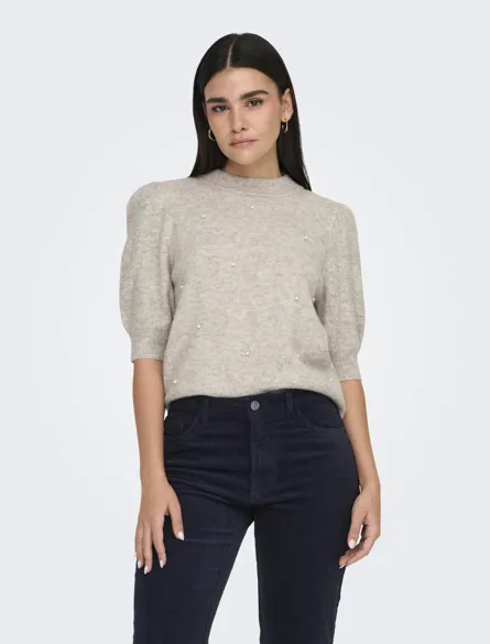 JDYRUE LIFE 2/4 PEARL PULLOVER KNT NOOS