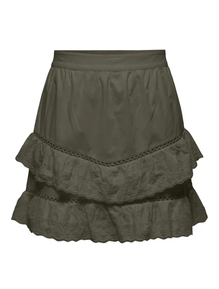 PGLARA Trendy rokken met elastische tailleband voor comfort