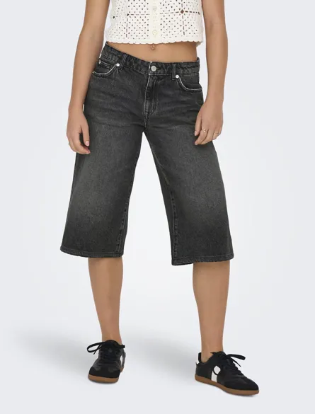 ONLCOBAIN REG WIDE LONG B DNM SHORTS DOT