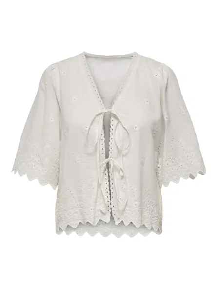 ONLNYNNE Top met ronde hals en geschulpte pasvorm en normale pasvorm