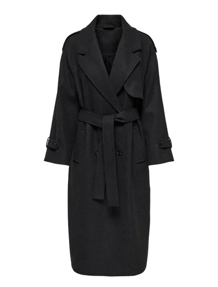 ONLDEAR-TRILLION LONG BELT COAT PNT