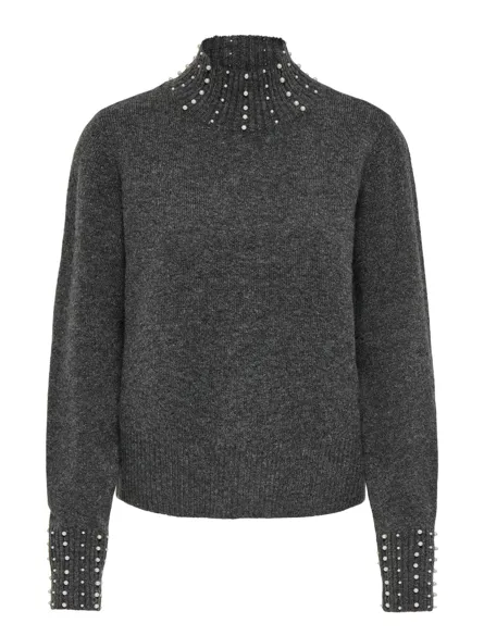 JDYRUE LIFE L/S HN PEARL PULLOVER KNT