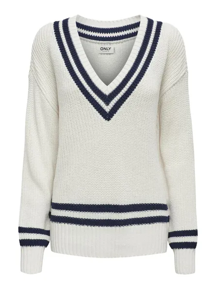 PGSANDY PULLOVER MED RIBDETALJE