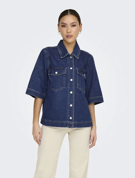 ONLBELLE S/S SHIRT DNM GUA NOOS