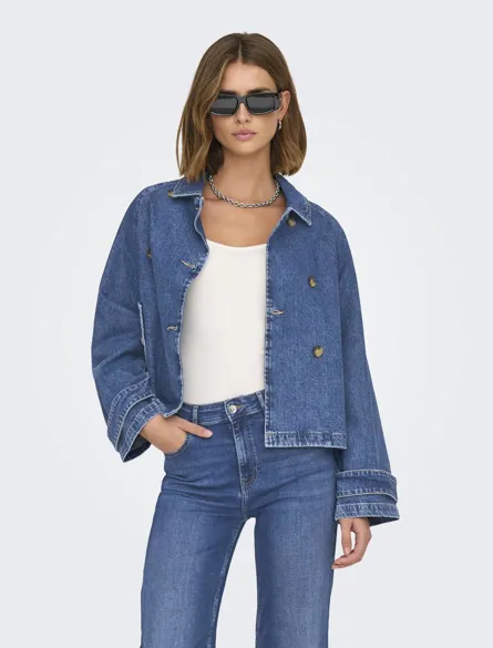 ONLAPRIL SHORT DNM TRENCH AKM