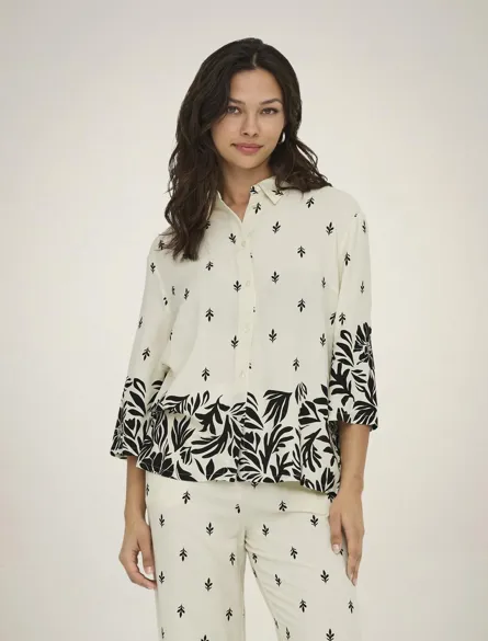 JDYMAGGIE LIFE LOOSE 3/4 SHIRT WVN