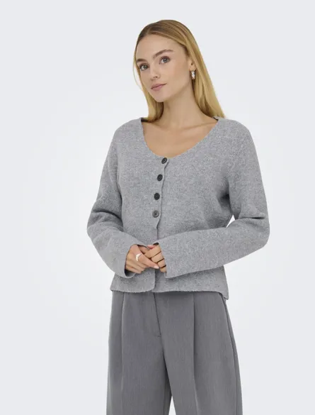 JDYLEA LIFE L/S BUTTON CARDIGAN KNT