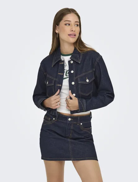 ONLHEATHER LS WESTERN DNM JACKET MAE