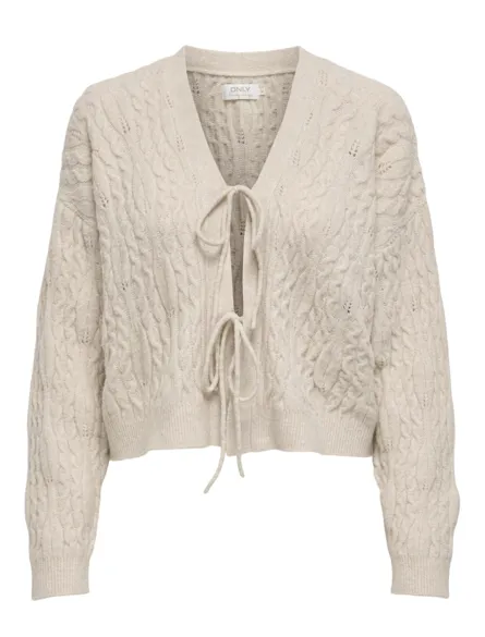 PGCHARLY Strickjacke mit V-Ausschnitt und langen Ärmeln