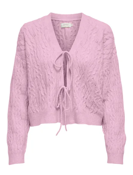 PGCHARLY Strickjacke mit V-Ausschnitt und langen Ärmeln