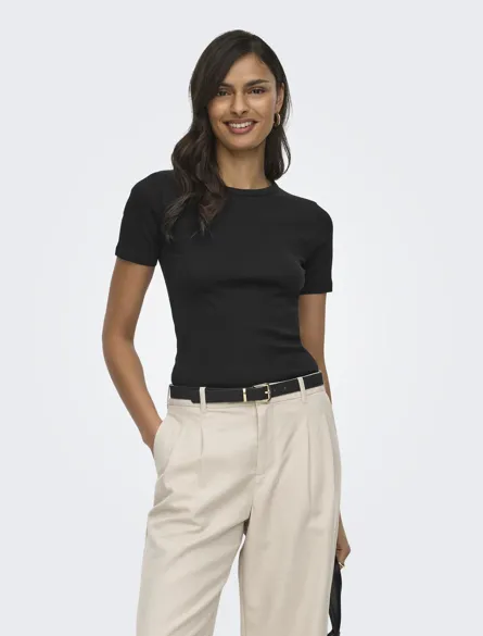 JDYLUCKY S/S O NECK TOP JRS NOOS