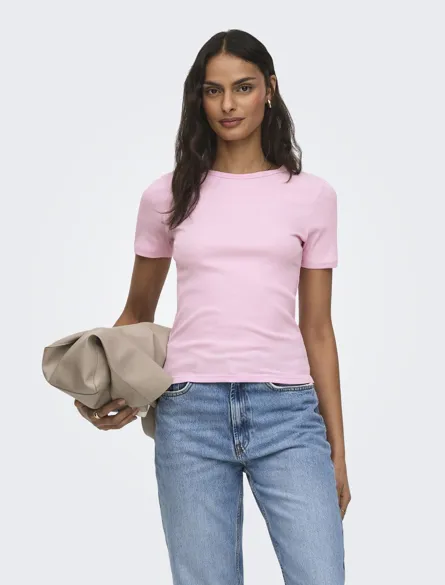 JDYLUCKY S/S O NECK TOP JRS NOOS