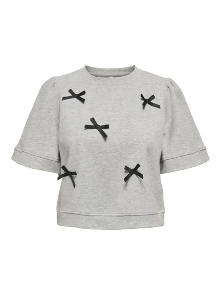 ONLJENNY S/S O-NECK BOW BOX UB SWT