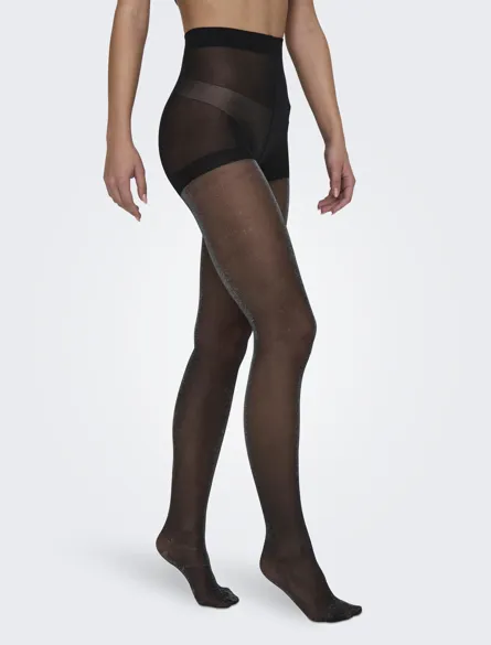 PGFAMOUS Trendy strømpebukser med glimmerdetalje