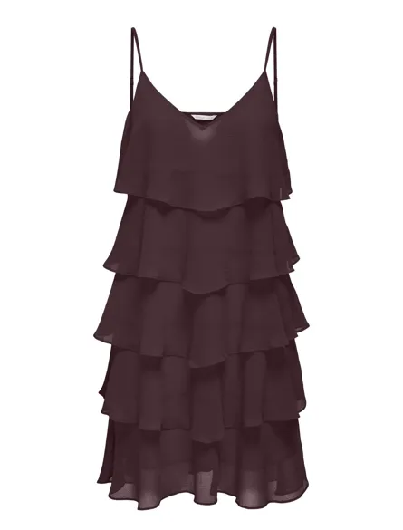 ONLLINN Elegantes Kleid mit V-Ausschnitt und verstellbaren Trägern
