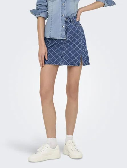 JDYEMILIE MIDWAIST SKIRT DNM MDB