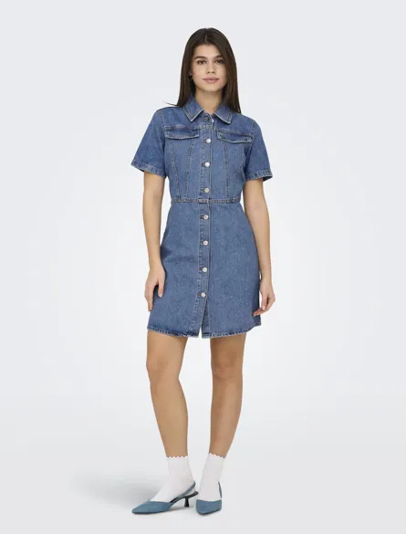 ONLMALIA S/S DNM DRESS AKM