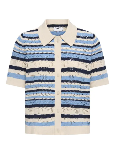 ONLLULA POLO S/S CARDIGAN KNT NOOS