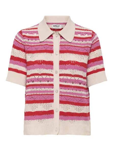 ONLLULA POLO S/S CARDIGAN KNT NOOS