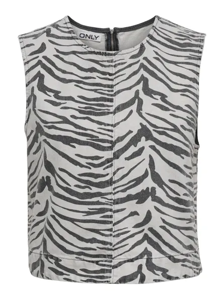 ONLDORSI SL ZEBRA TOP DNM SIK