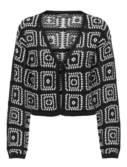 ONLLOA LS STRING CROCHET CARDIGAN RP KNT