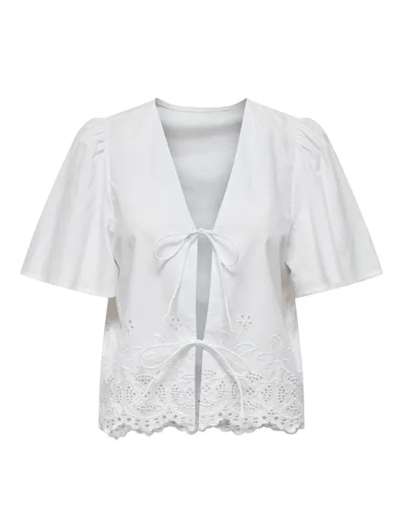 PGAUBREY S/S STRING TOP WVN