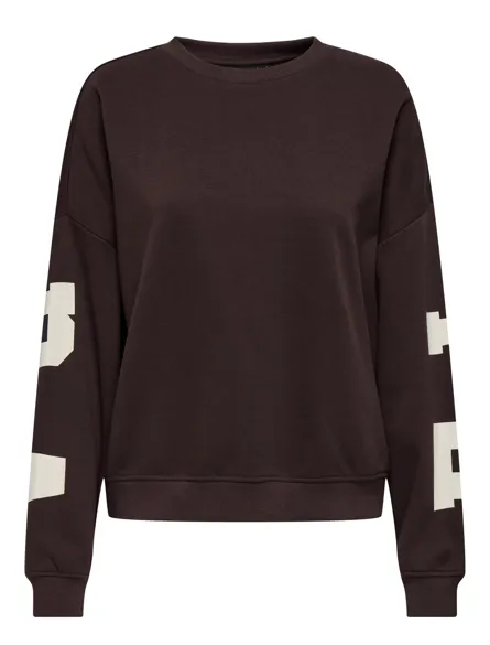 ONLSWEAT Sweatshirt med løs pasform med O-hals til fritidsbrug