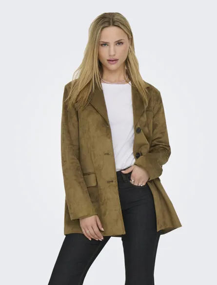 ONLTULIP FAUX SUEDE BLAZER COAT OTW