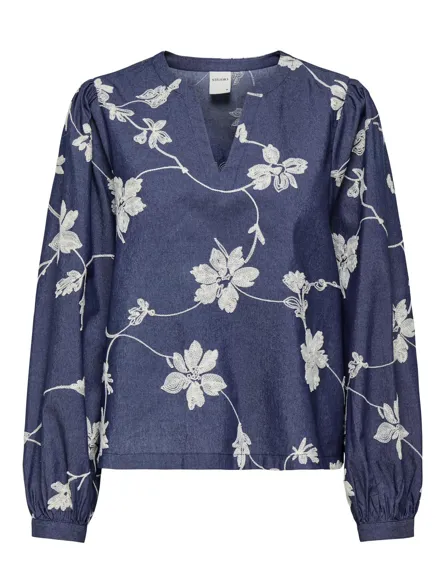 ONLSAKA Schickes Oberteil mit langen Ärmeln und V-Ausschnitt für den Alltag