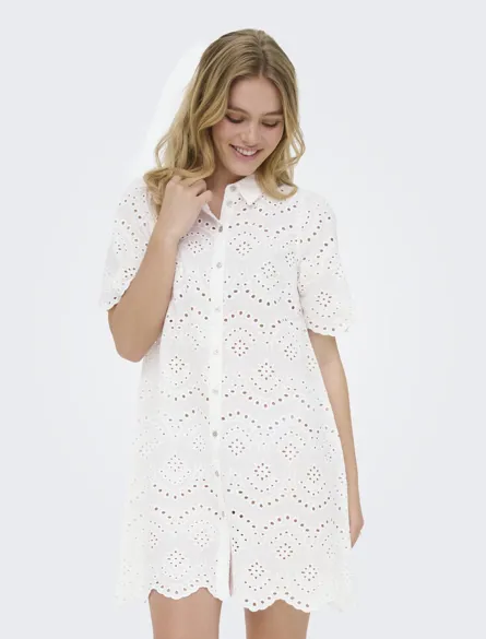 ONLVALAIS Elegant kjole med vævede detaljer til forår/sommer