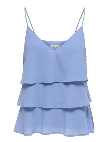 STUADRIENNE S/L LAYERED TOP WVN