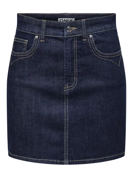 ONLWAUW-HEATHER MINI SKIRT DNM PIM