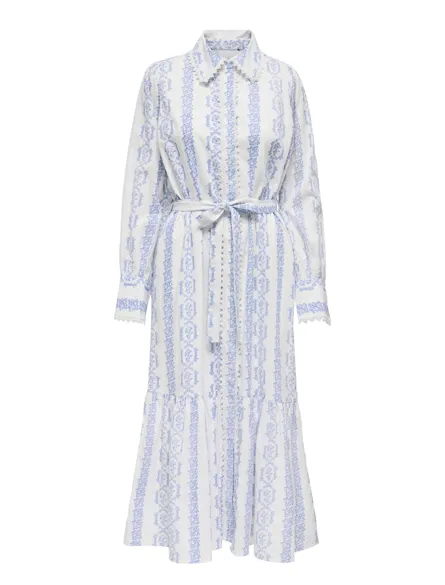 PGNAJA L/S SHIRT LONG DRESS WVN