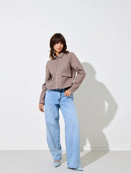 ONLVELA ZIP SHORT JACKET OTW