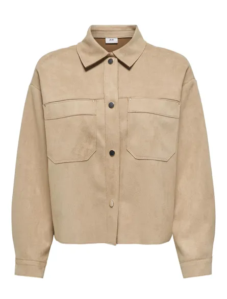 JDYJULLE L/S FAKE SUEDE SHIRT JRS NOOS