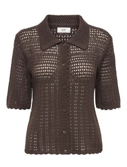 JDYROBIN 2/4 COLLAR CARDIGAN KNT NOOS