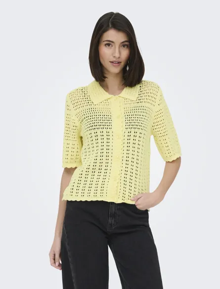 JDYROBIN 2/4 COLLAR CARDIGAN KNT NOOS