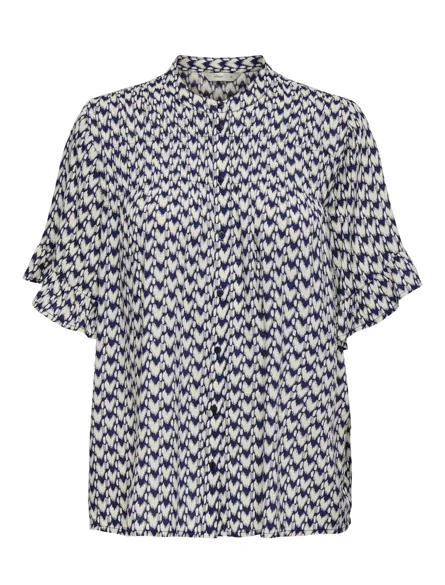 ONLLUNA Elegantes ärmelloses Poloshirt mit Chinakragen für den Alltag