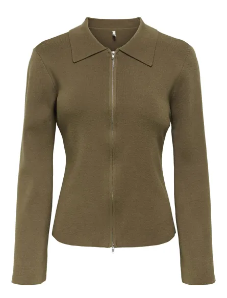 ONLANDREA LS ZIP POLO CARDIGAN EX KNT