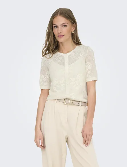 ONLTINI SS O-NECK CARDIGAN EX KNT