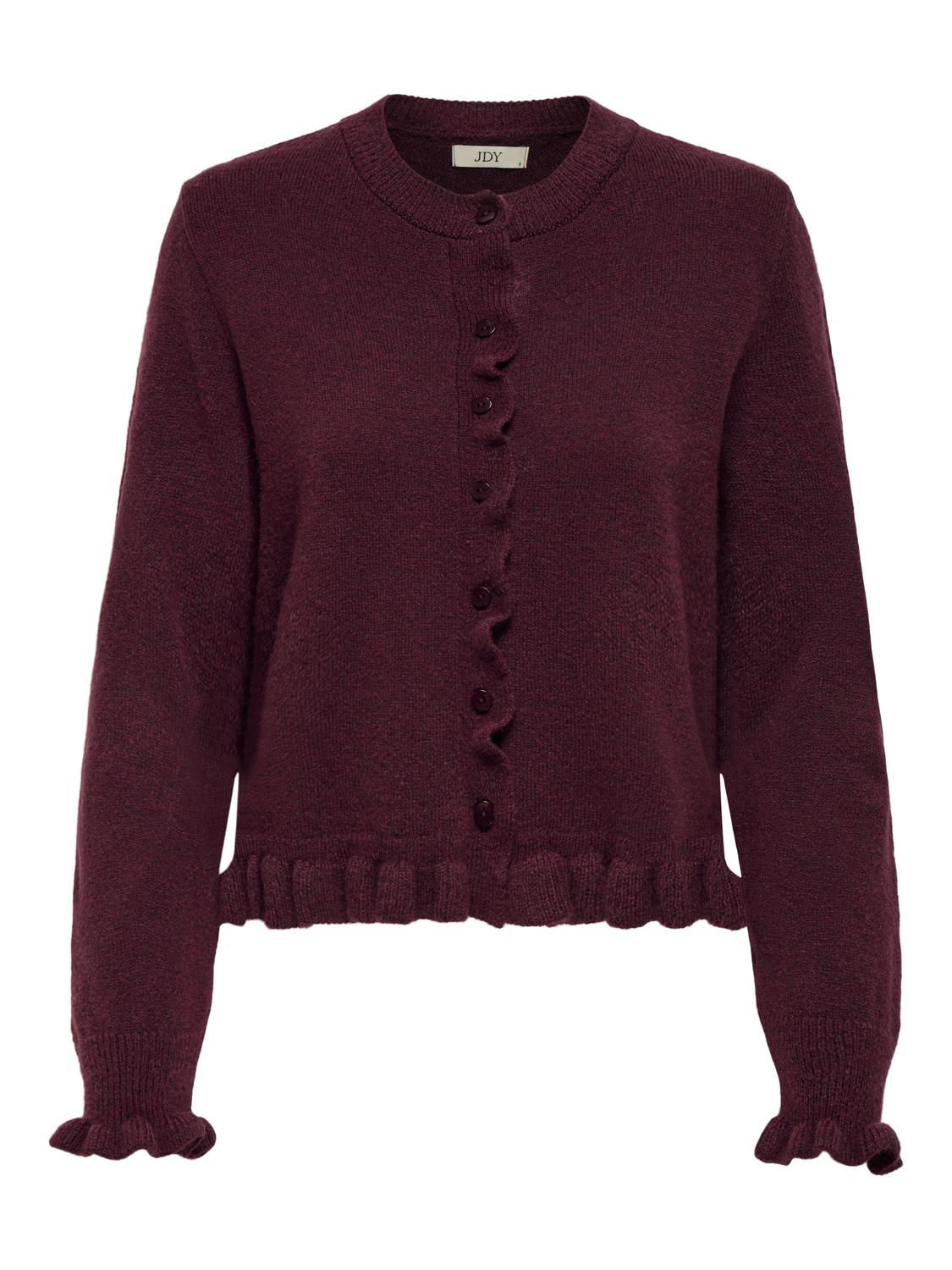 JDYLETTY L/S ON FRILL CARDIGAN KNT NOOS