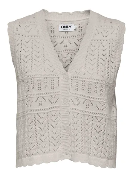 ONLIRINA Cardigan med V-hals og ribkant til forår/sommer