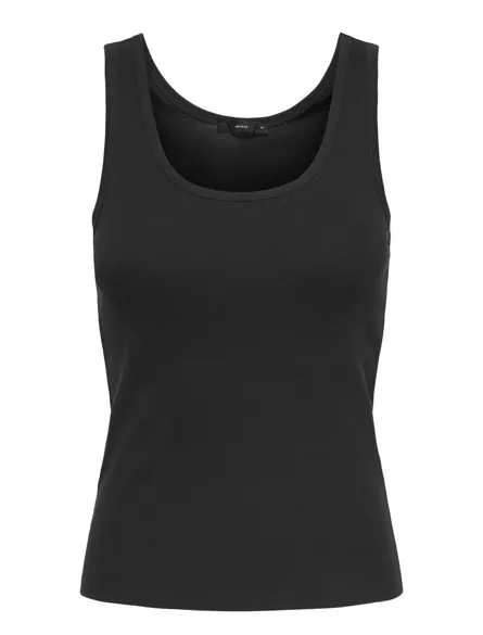 PGLUCIA Bequemes Basic Tanktop mit O-Ausschnitt in regulärer Passform