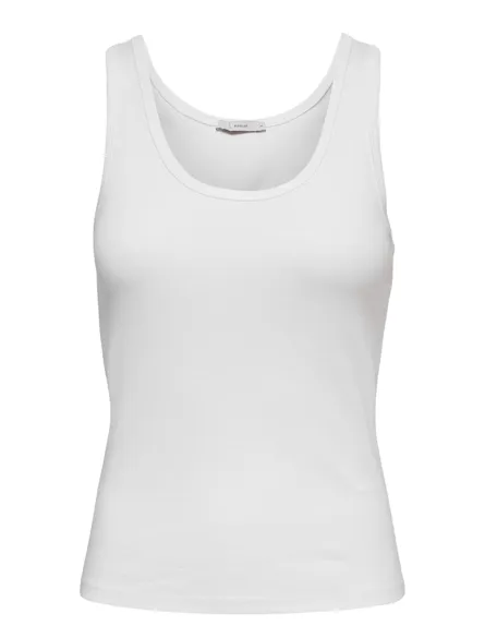 PGLUCIA Bequemes Basic Tanktop mit O-Ausschnitt in regulärer Passform