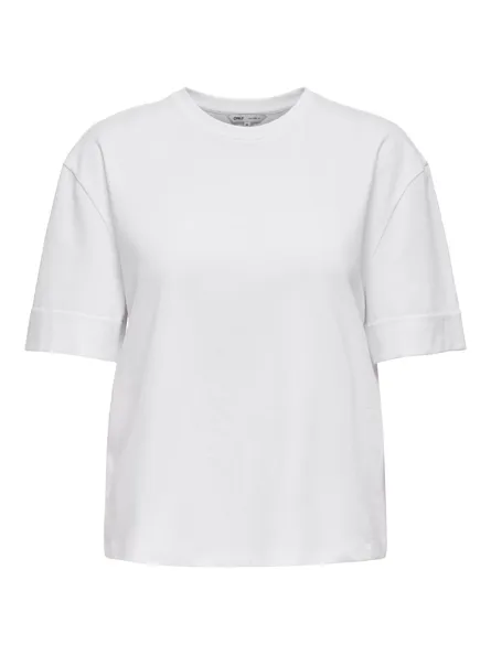 PGBEA Dame O-hals basic top med korte ærmer