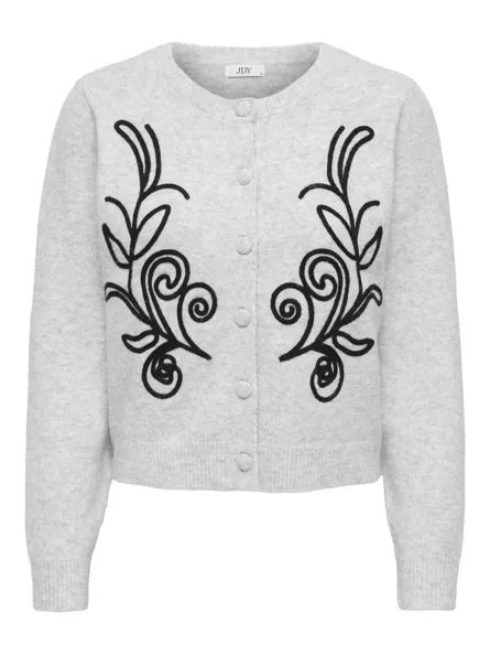 JDYJELLA L/S EMB CARDIGAN KNT