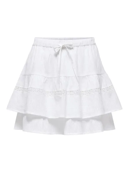 ONLPATRIZIA SHORT RUFFLE SKIRT OX WVN