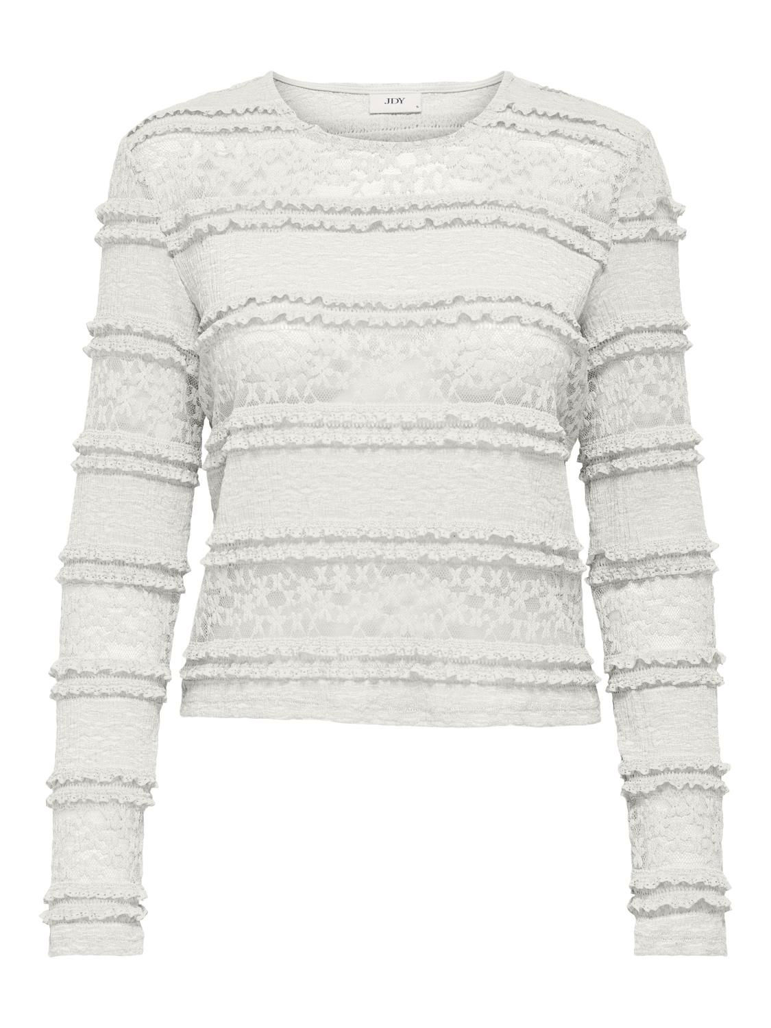 JDYSARAH L/S LACE TOP JRS