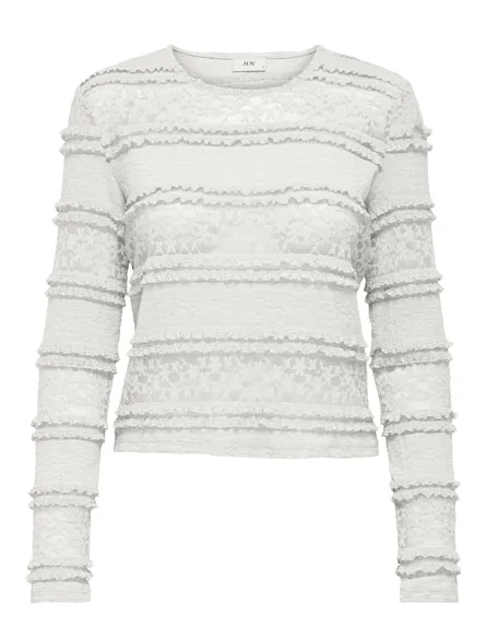 JDYSARAH L/S LACE TOP JRS