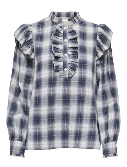 ONLFIGA L/S FLOUNCE TOP WVN